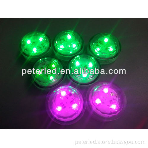 LED diamond submersible light waterproof color change round&flower